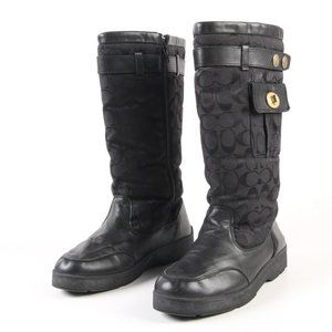 Coach Boots Kayla Womens 7 M Kayla Black Signature